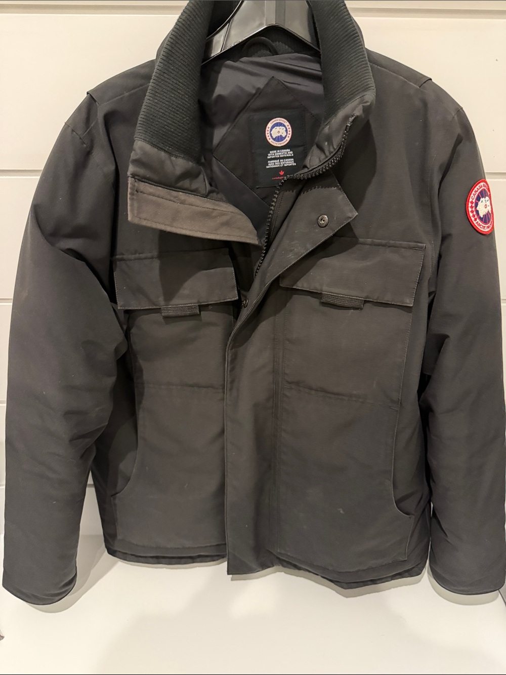 Canada Goose Men's Black Field Puffer Jacket